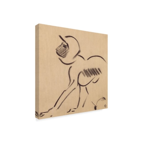 Henri Gaudier-Brzeska 'Crouching Monkey' Canvas Art,35x35